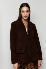 Time Signature Blazer, Suede - Image 3